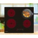 BELDEKO Plaque de cuisson Vitrocéramique 4 zones sensitive encastrable - L59 x P52 cm