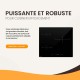 Plaque Induction Encastrable 3 Foyers - Puissance 7200W avec Booster et Commande Slider Intuitive